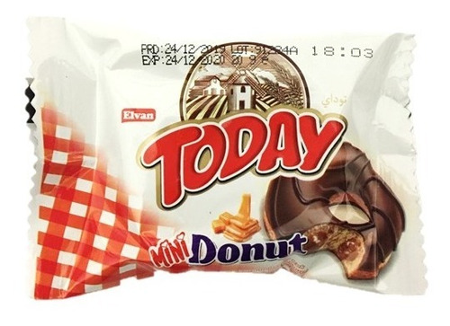 Ponque Mini Donut Caramelo Caja X 24 Unid - Kg a $5