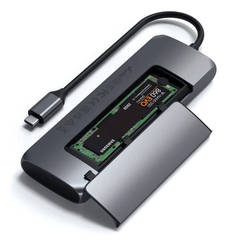 Hub Multiplicador Usb-a/ Usb-c/ Ssd Sata M.2/ Hdmi 4k60hz