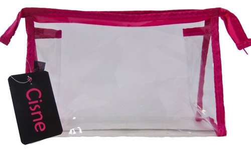 Necessaire Transparente Pequena Cisne Rubys Rosa