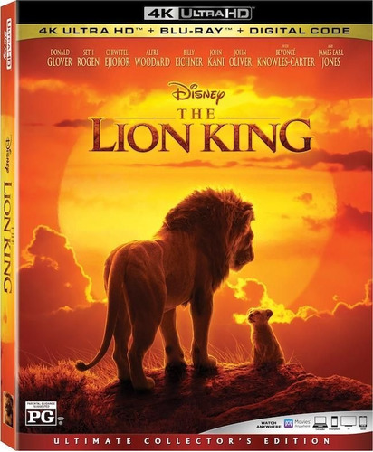 Blu Ray 4k Ultra Hd Lion King Estreno Disney Original Rey 
