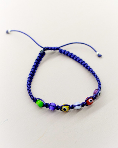 Pulsera Tejida 6 Ojos - Caballero