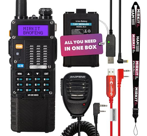 Paquete Extra Mirkit Radio Baofeng Uv-5r Mk5 8w De Potencia
