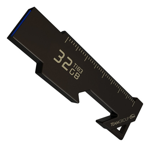 Memoria Usb 32gb Teamgroup T183 Destapador Multifuncional Metálica Color Negro Flash Drive