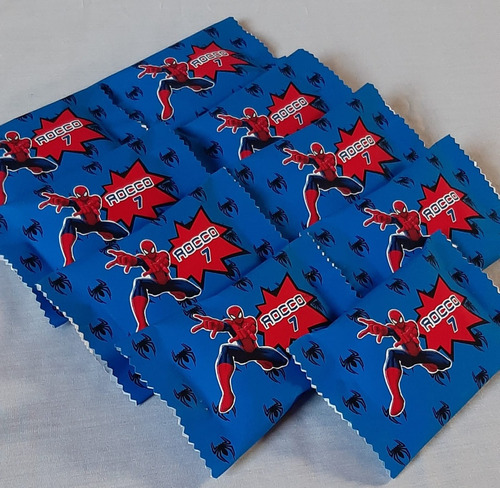 Candy Bar X10 Niños 50 Golosinas Personalizadas Hombre Araña