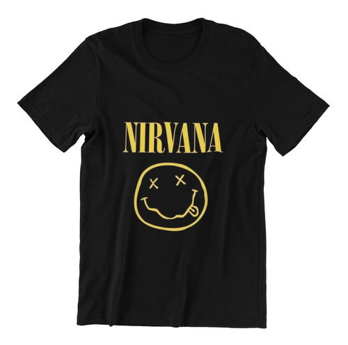 Polera Unisex Nirvana Musica Rock Cobain Estampado Algodon