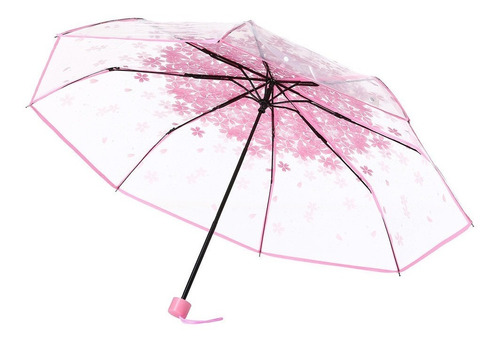 Paraguas transparente transparente Cog Cherry Blossom