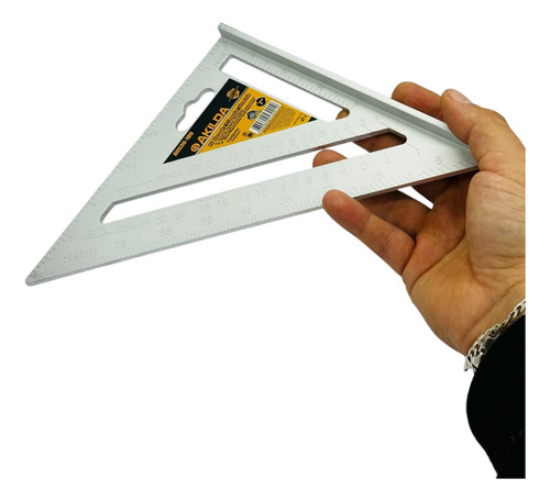 Escuadra Triangular Carpintero Resistente 7 Pulgadas
