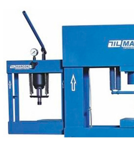 Prensa Hidráulica 100 Ton Com Auxiliar 15 Ton 4208 Marcon Cor Azul
