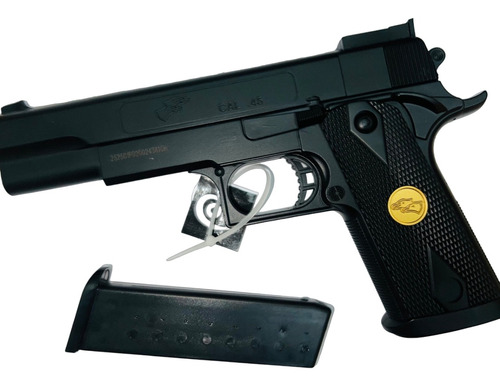 Fusil-pistola-airsoft-colt 45-resorte-polimero-paintball