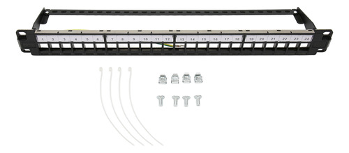 Panel De Conexiones De Red Cat5e, 24 Puertos, Antiinterferen