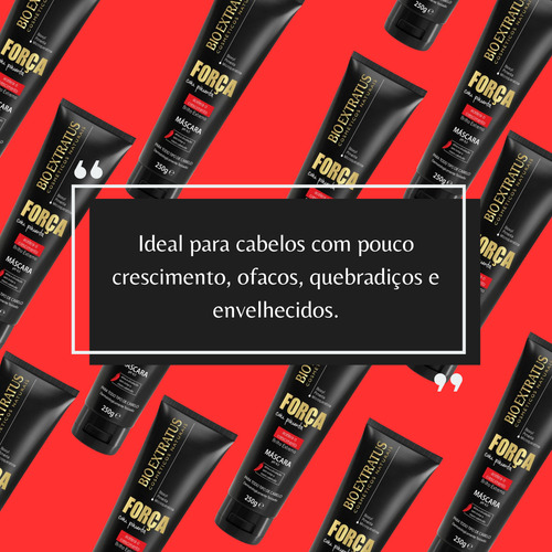 Máscara Capilar Força Com Pimenta Cresce 250gr Bio Extratus