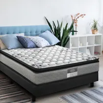 Comprar Colchon Individual Misuri, Colchones América, Con Tecnología Perferct Side De Máximo Soporte Y Descanso Ortopédico, Cama Con Tratamiento Antibacterial Y De Confort Medio