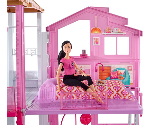 Casa Barbie Pink Passport 3-story Casa Muñecas Juguete Niñas