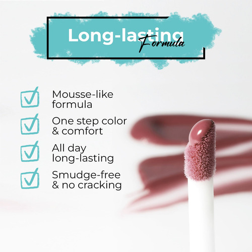 Lápiz Labial Líquido Charmed Rosa Mate Con Matices Malva Fór