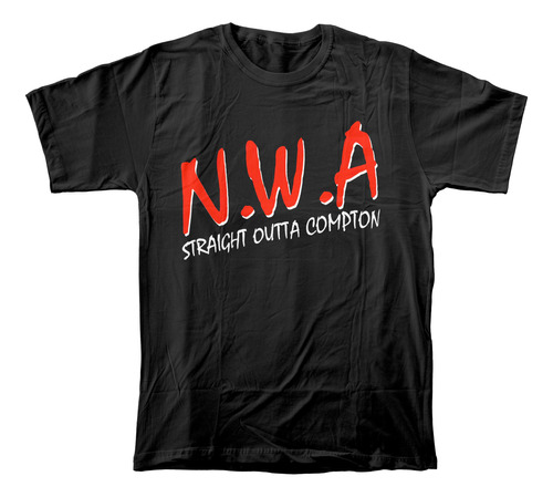 Camiseta Algodón Peinado De Nwa Straight Outta Compton