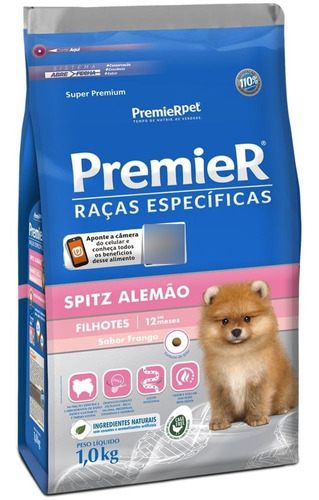 Ração Premier Stitz Alemão Filhotes Sabor Frango 1kg