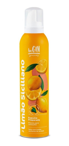 Spray Espuma De Limão Siciliano Para Drinks Gin Tônica Begin