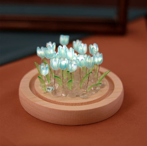 Pr Uz De Noche Tulipn A Pil Deco (20 Flores) Azul
