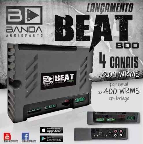 Módulo Amplificador Banda Beat 800.4 800 Rms - Bridge 4 Ohms