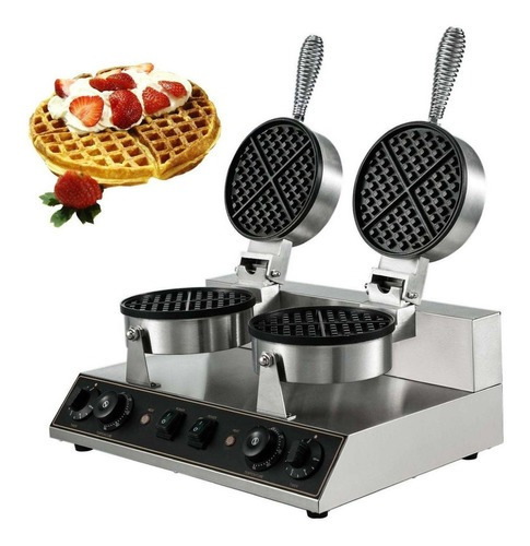 Máquina Waflera Doble Industrial Wafler Maker 110 V