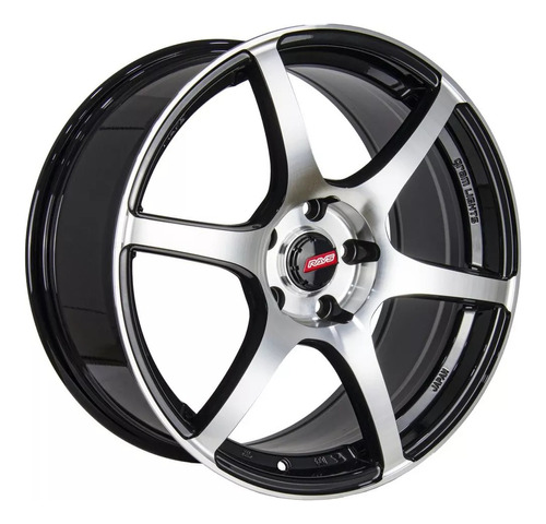 Rays 18x8.5 5x114 Et40 Gram Lights Black-silver (4 Llantas)