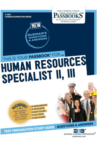 Libro: Human Resources Specialist Ii, Iii (c-4937): Study