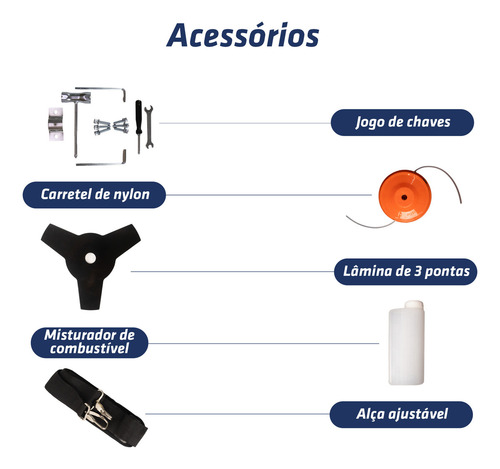 Roçadeira A Gasolina 2hp 51,7cc 2t Skim5200h Intech Machine. (Usado)