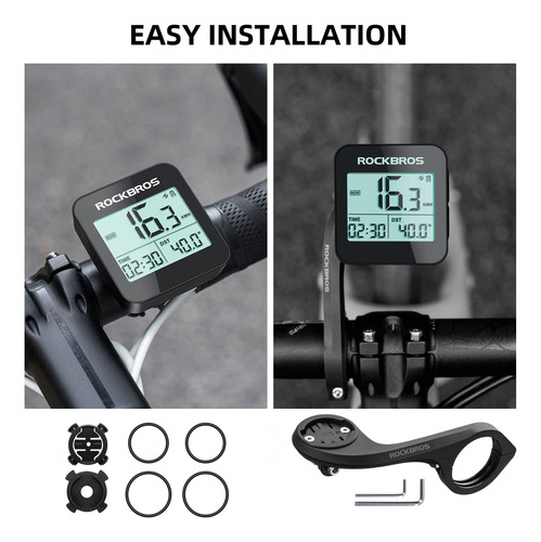 Computadora De Bicicleta Gps Con Soporte Y Pantalla Grande