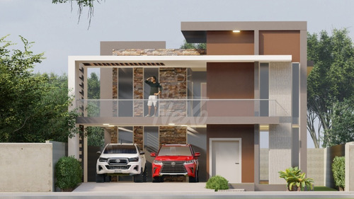 Imagen 4 de 10 de Casa Ubicada En Residencial Cerrado, Av. 27 De Febrero, A Unos 5 Minutos Del Super Nacional, Santiago (jpc-219)