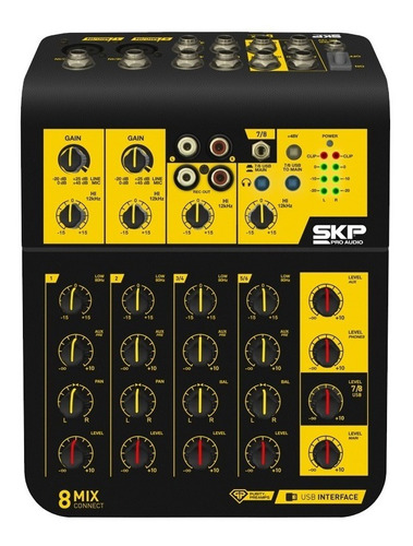 Consola Skp Mixer Usb Mixconnect 8 C/phantom