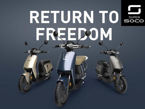 Moto Eléctrica Super Soco Cux Estilo Vespa Pilar Motor Bosch