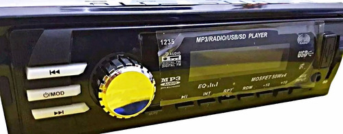 Radio Para Carro Fm Mp3 Usb Aux Sd Entrada Pen Drive Frente