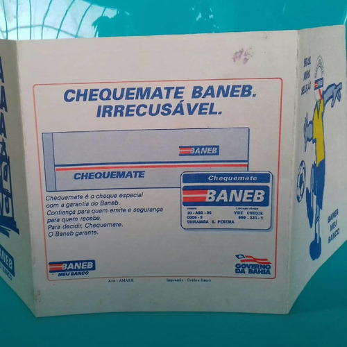 Copa Do Mundo De 1994!!!tabela Rara Ex Banco Baneb - Bahia .