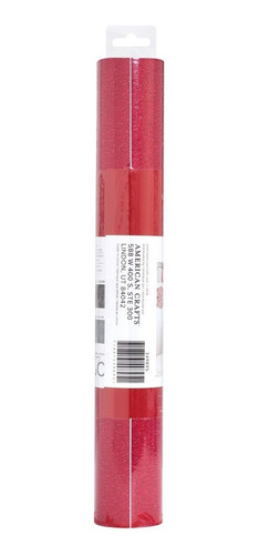 Rollo De Vinyl Adhesivo Glitter Rojo 30,5x120cm