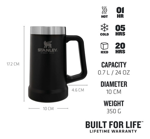 Stanley Adventure Vacuum Stein 0.7l / 24oz Matte Black