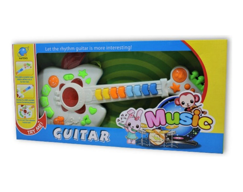 Guitarra Para Niños Pilas Forma Manzana