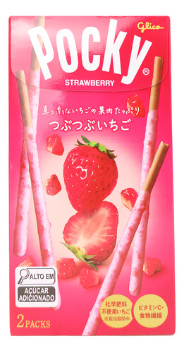 Biscoito Morango Pocky Duplo 55g