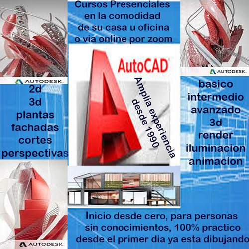 Autocad Cursos, Adiestramiento, Desde 2d Hasta 3d