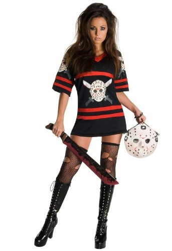 Sexy Traje De La Señorita Jason Voorhees - Mujer X-small