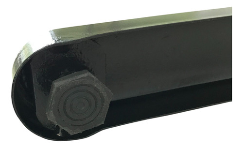 Pé De Mesa Sobrepor Com Calha Para Passar Fio Preto L/direit