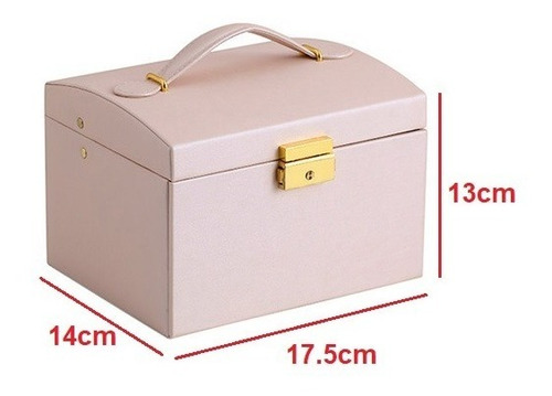 Imagen 6 de 6 de Joyero Caja De Joya Con Espejo Tipo Maleta Organizador Joyas