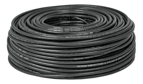 Imagen 1 de 5 de Cable Calibre 8 Thhw-ls Negro Voltech 46050