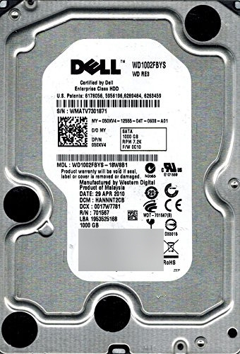 Digital Wd1002fbys-18 W8b1 1 Tb Dcm: Hannnt2cb