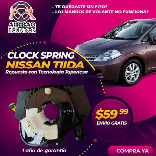 Nissan Tiida Clock Spring Cinta Airbag Pito Sentra Xtrail 