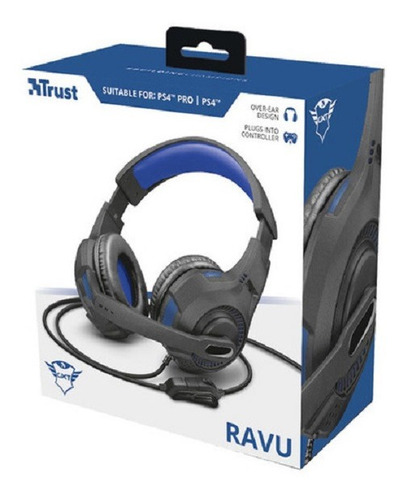 Imagen 1 de 4 de Auricular Trust Ravu Gxt 307 Headset Gamer Mic Pc Ps4 Y Ps5