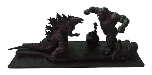 Imagen 3 de 9 de Godzilla Vs King Kong En Portaviones Figura Película 20 Cm