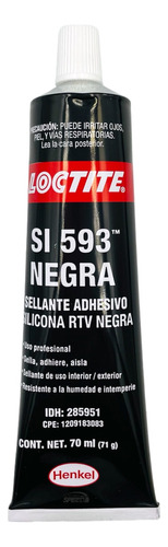 Silicon Rtv Negro Loctite 80 Ml