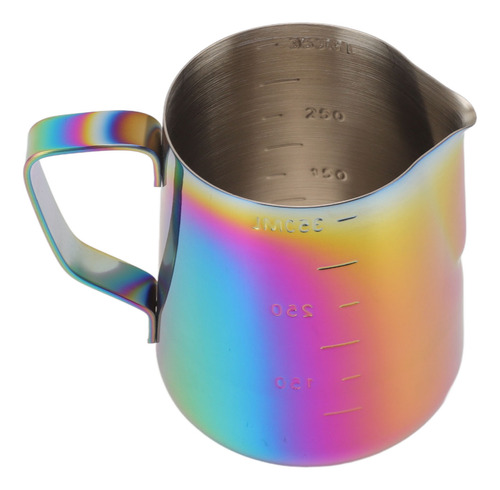 Jarra Colorida Para Hacer Espuma De Leche De 350 Ml, Doble E