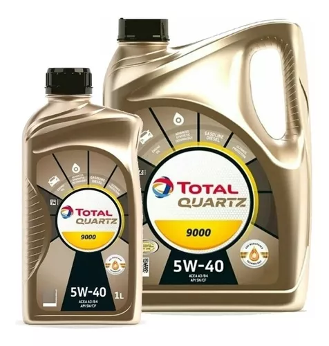 Kit X 5 Litros De Aceite Total Quartz 9000 Energy 5w-40