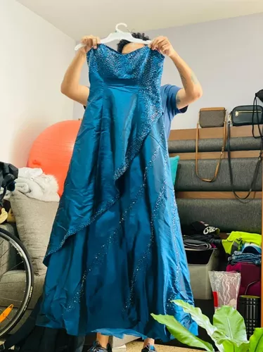 Vestido Azul Tornasol, Carlo Giovanni, Talla 10 Ajustable en venta en  Venustiano Carranza Distrito Federal por sólo $ 3,   Mexico